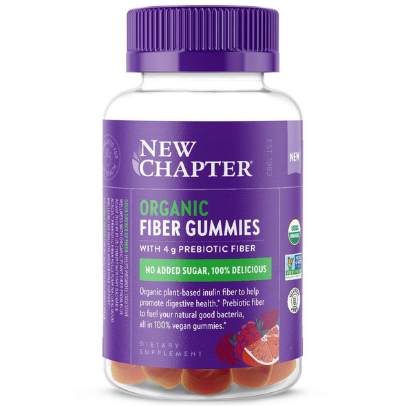  New Chapter Organic Fiber Citrus Berry 60 Gummies 