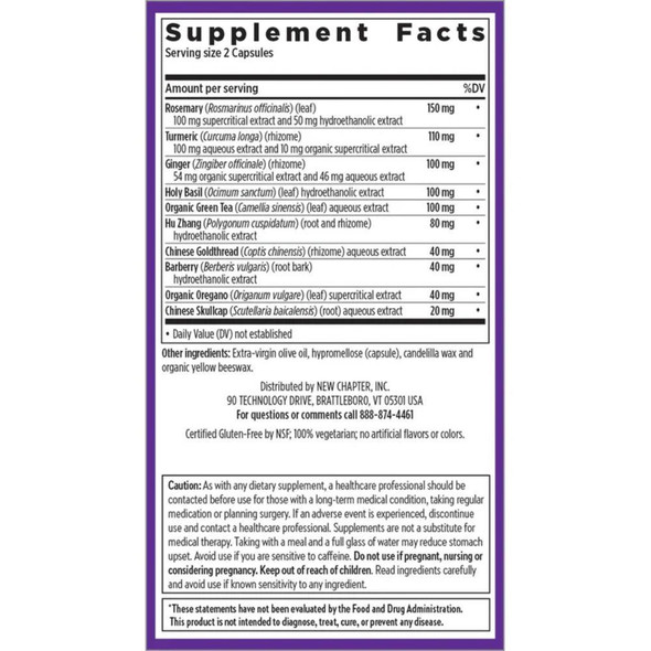  New Chapter Zyflamend 60 Veggie Caps 