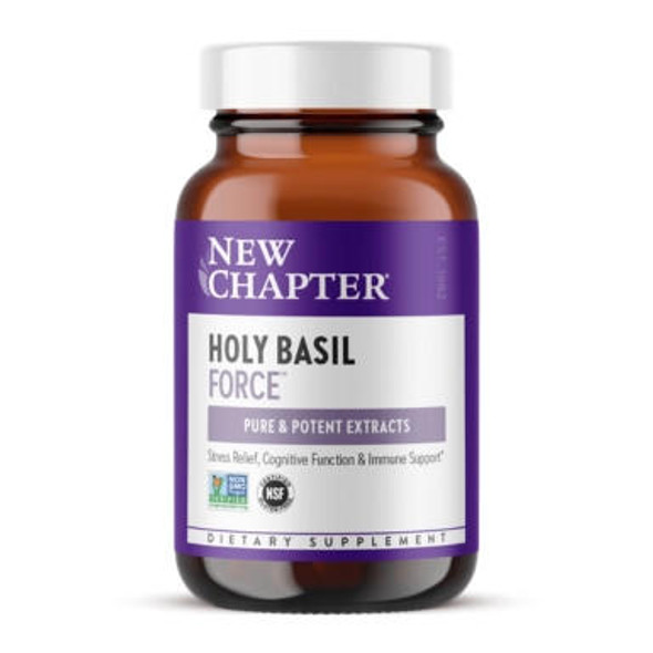  New Chapter Supercritical Holy Basil 120 Vegetarian Capsules 