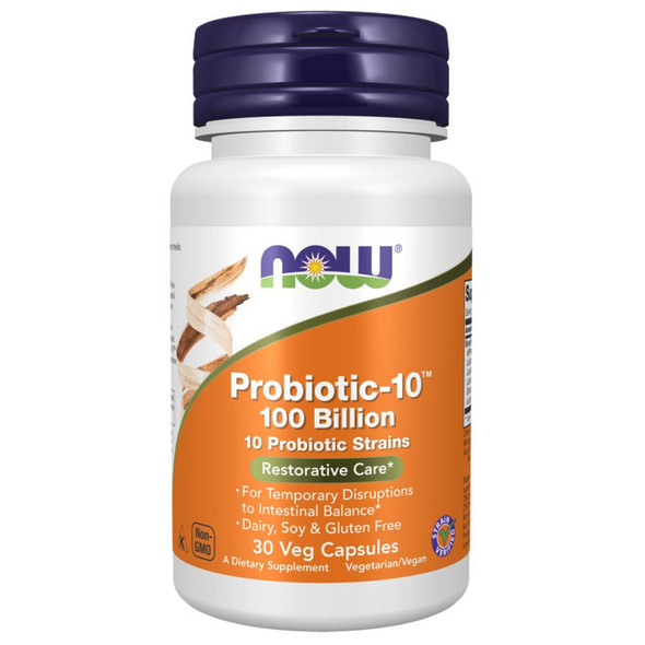  Now Foods Probiotic-10 100 Billion 30 Capsules 