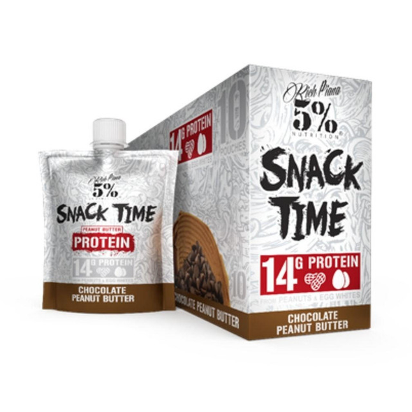  CLEARANCE: 5% Nutrition Snack Time Peanut Butter 10Pack EXP 03/2024 