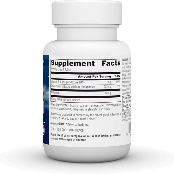  Source Naturals Melatonin 3mg 120 Tabs 