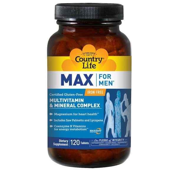  Country Life Max for Men Time Released (2 Per Day) 120 tabs 