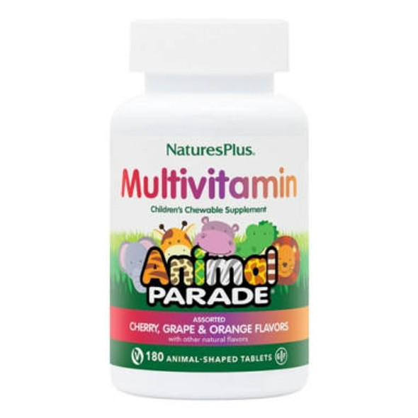  Nature's Plus Animal Parade Chewable Multi  Assorted Flavors 180 Chews 