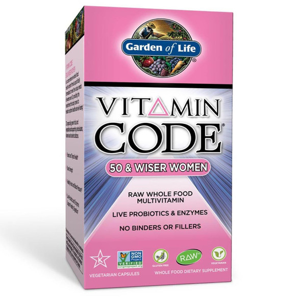  Garden of Life Vitamin Code 50 and Wiser Womens Formula 240 Vege Caps 