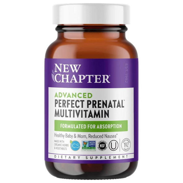  New Chapter Perfect Prenatal Multivitamin 192 Tabs 