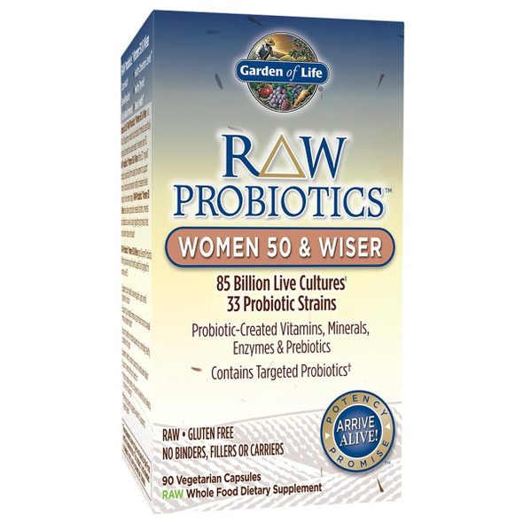  Garden of Life Raw Probiotics Women 50 and Wiser 90 Vege Caps 