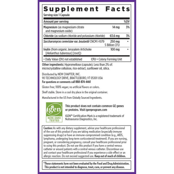  New Chapter All Flora Probiotic Flora Fortify 14 Capsules 