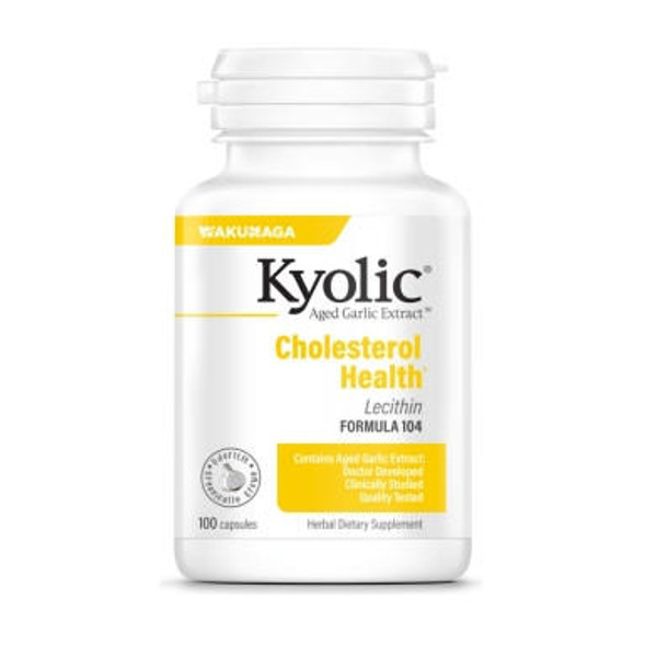  Wakunaga Kyolic Formula 104 Cholesterol Formula w/ Lecithin 100 Caps 