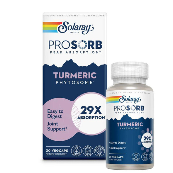  Solaray Prosorb Turmeric Phytosome 30 Capsules 