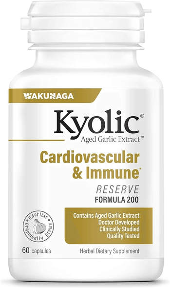  CLEARANCE: Wakanuga Kyolic Garlic Cardiovascular & Immune 60ct EXP 01/2026 