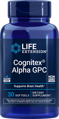 CLEARANCE: Life Extension Cognitex Alpha GPC 30ct EXP 05/2026 
