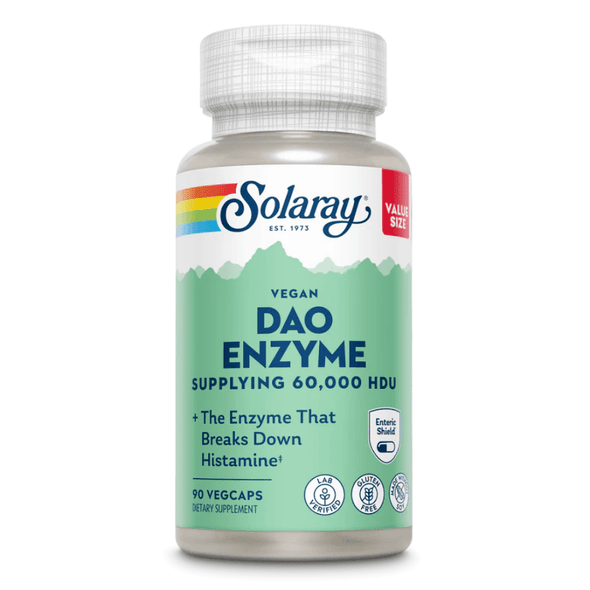  Solaray Vegan Dao Enzyme 90 Capsules 