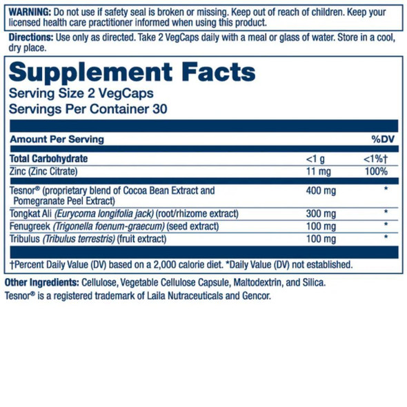  Solaray Testosterone Support 60 Capsules 
