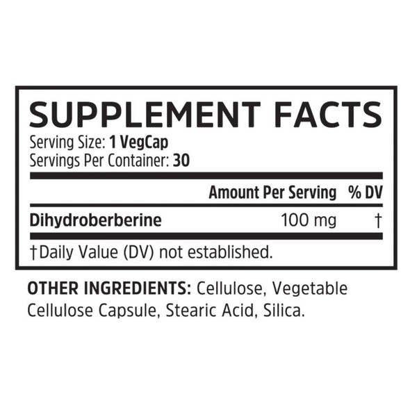  ZHOU Dihydroberberine 30 Capsules 
