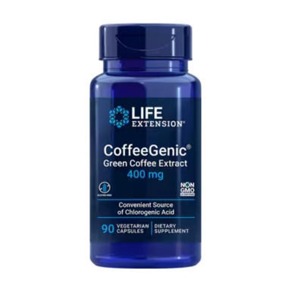  Life Extension CoffeeGenic Green Coffee Extract 200mg  90 Vege Caps 