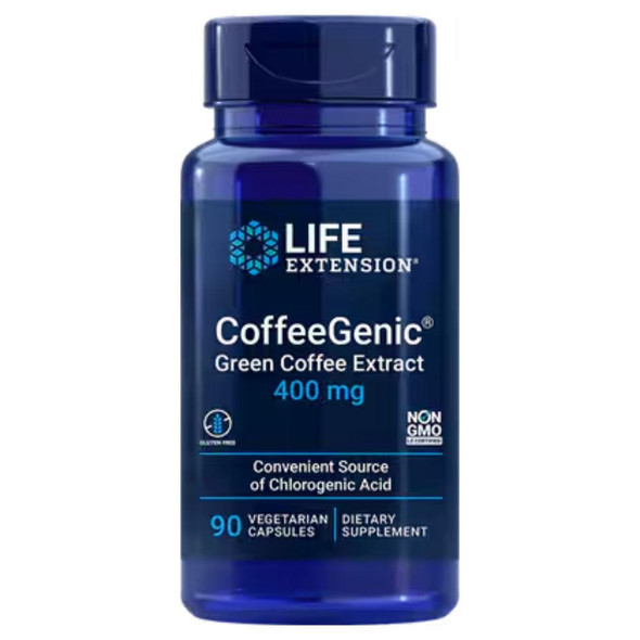  Life Extension CoffeeGenic Green Coffee Extract 400mg 90 Capsules 