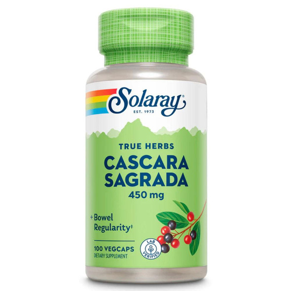  Solaray Cascara Sagrada 450mg 100 Caps 