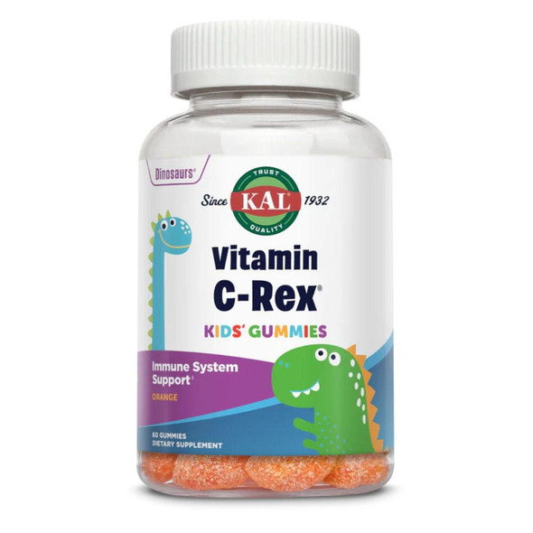  Kal Vitamin C-Rex Yummy Gummy Orange 60 Gummies 