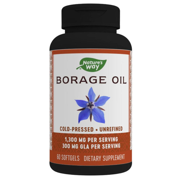  Nature's Way Efa Gold Borage Oil 1300mg with 312mg GLA 60 Gels 