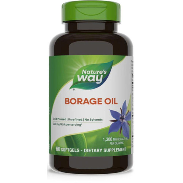  Nature's Way Efa Gold Borage Oil 1300mg with 312mg GLA 60 Gels 