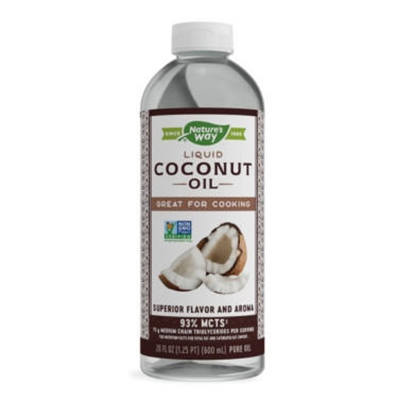  Nature's Way Liquid Coconut Oil 20 Oz (93% MCT's) 