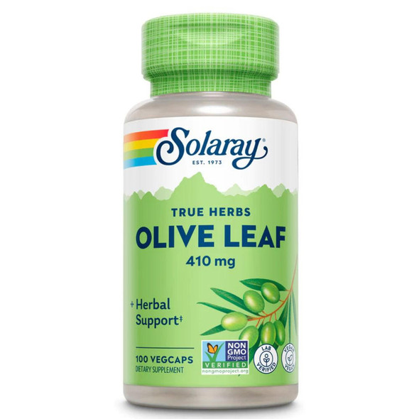  Solaray Olive Leaf (Olea europaea) 410mg 100 caps 