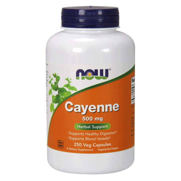  Now Foods Cayenne (Capsicum Extract) 500mg 250 Caps 