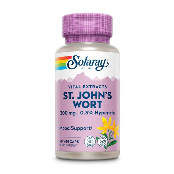  Solaray St. John's Wort 300mg 60 Capsules 