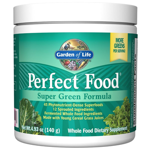  Garden of Life Perfect Food Super Green Formula 140 Grams 