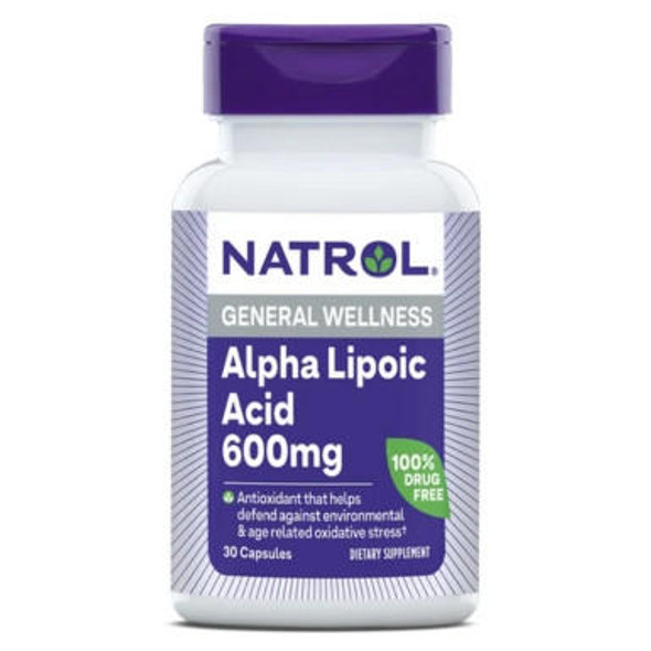  Natrol Alpha Lipoic Acid 600mg 30 Caps 