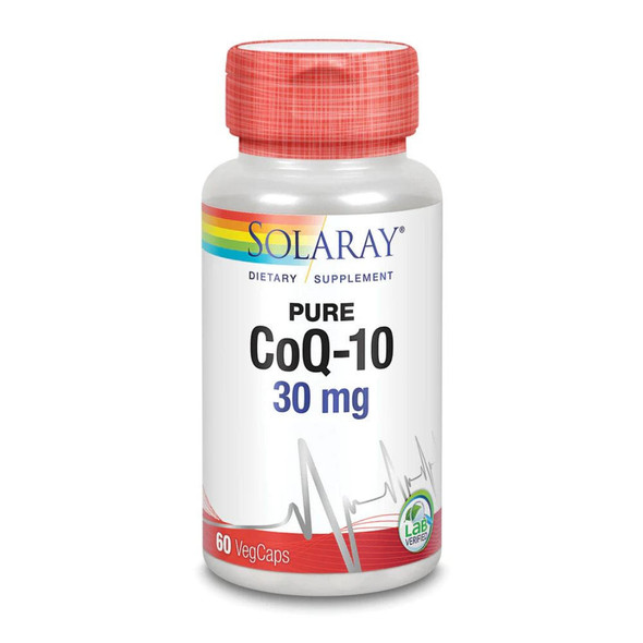  Solaray Pure CoQ-10 30mg 60 Capsules 