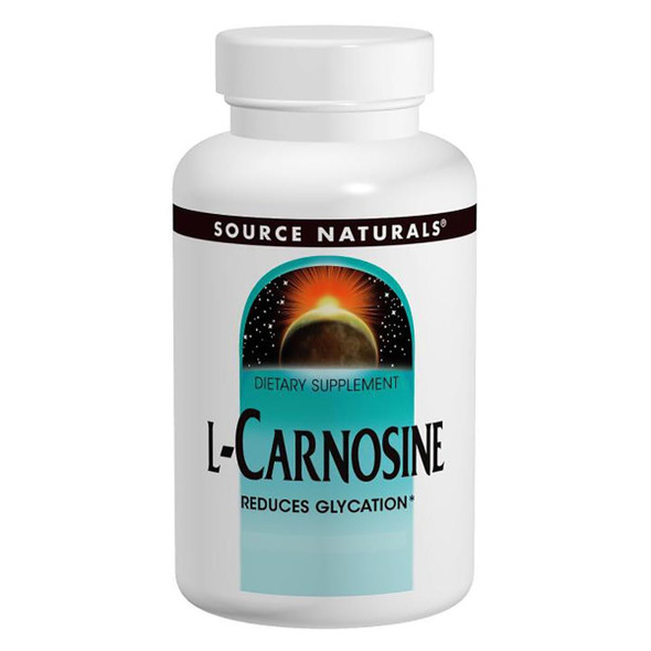  Source Naturals L-Carnosine 500mg 30 Tablets 