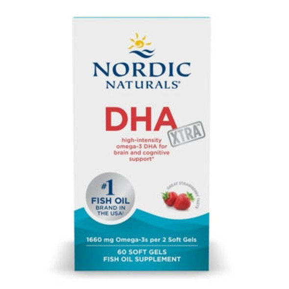  Nordic Naturals DHA Xtra 1000mg 60 SoftGels 