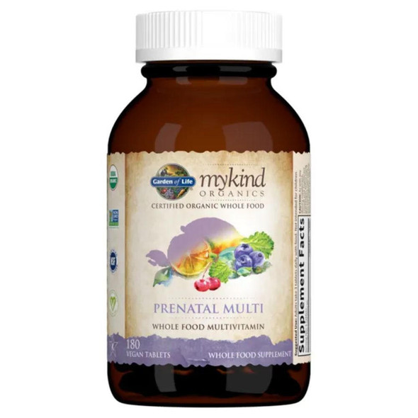  Garden of Life MyKind Organics Prenatal Multi 180 Tablets 