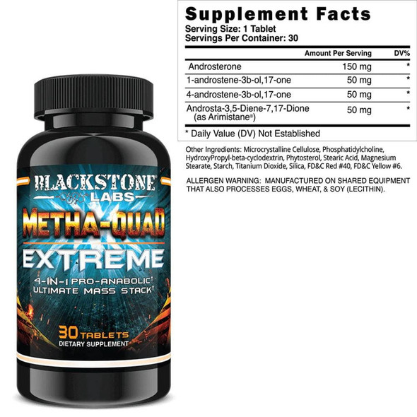  Blackstone Labs Metha-Quad Extreme 30 Capsules 