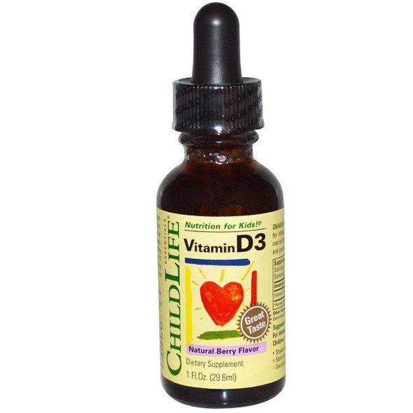  ChildLife Vitamin D3 Natural Berry 1 Fl Oz 