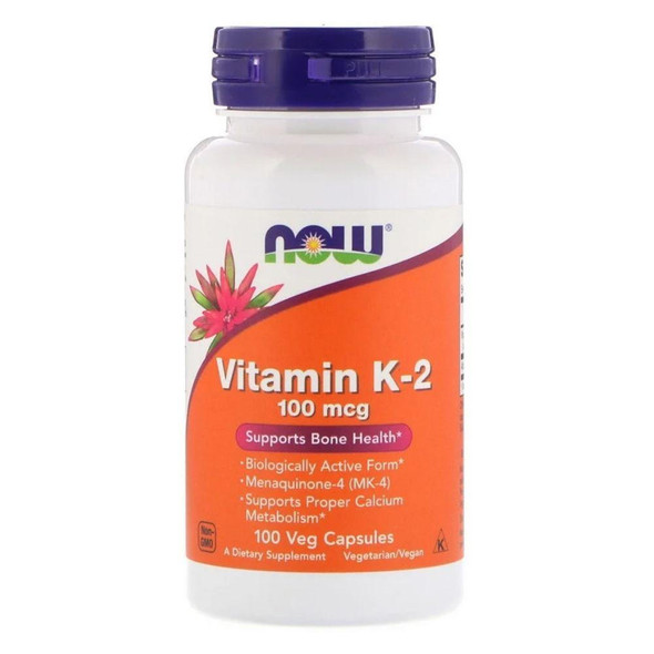  Now Foods Vitamin K-2 100 Mcg 100 Capsules 