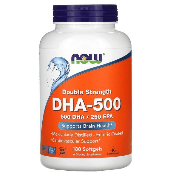  Now Foods DHA 500 Mg 180 Softgels 