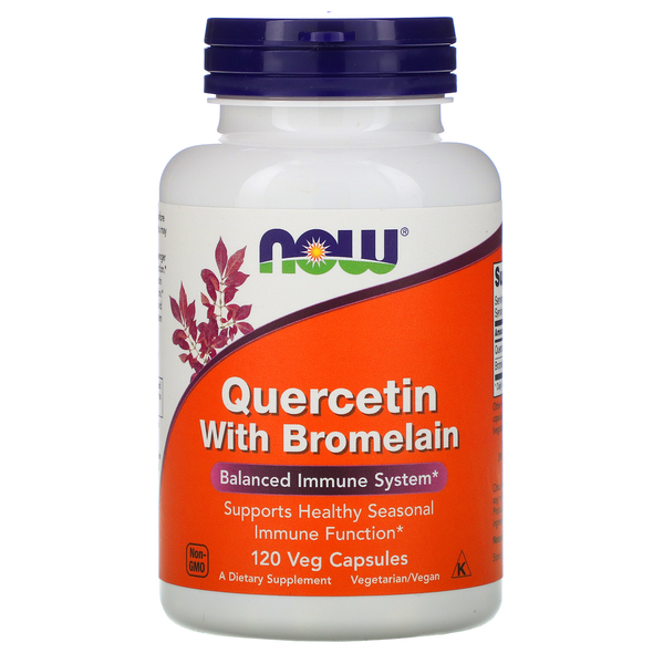  Now Foods Quercetin With Bromelain 120 Vegetable Capsules 