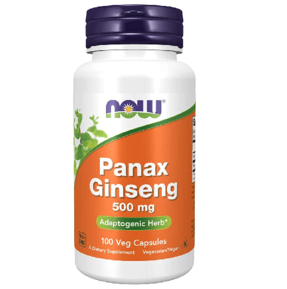  Now Foods Panax Ginseng 500mg 100 Capsules 