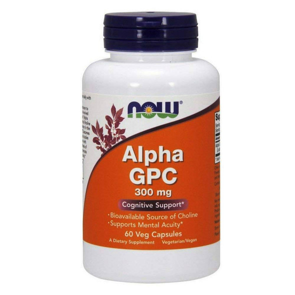  Now Foods Alpha GPC 300mg 60 Capsules 