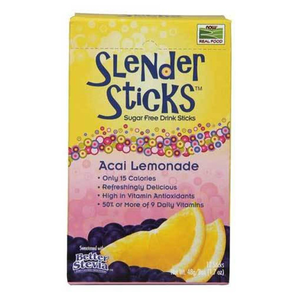  Now Foods Slender Sticks Acai Lemonade 12 Pack 