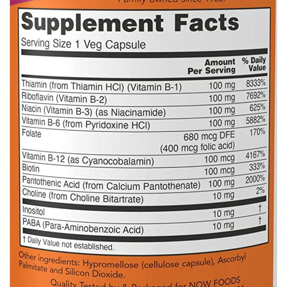  Now Foods B-100 100 Capsules 