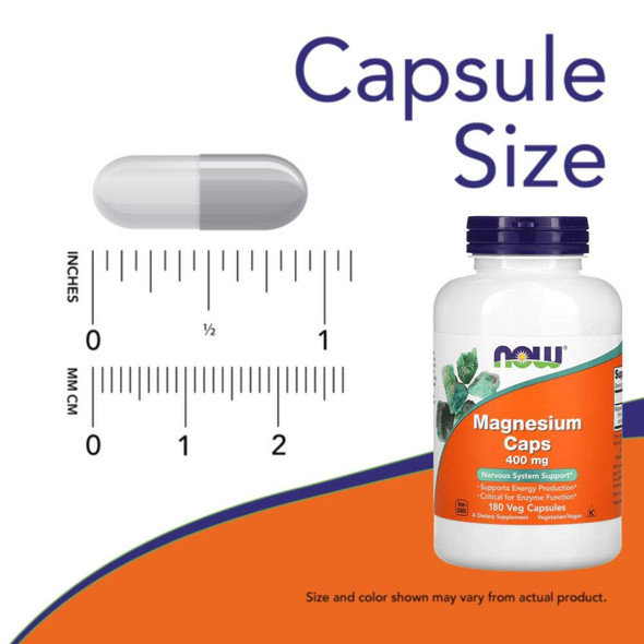  Now Foods Magnesium 400 Mg 180 Capsules 