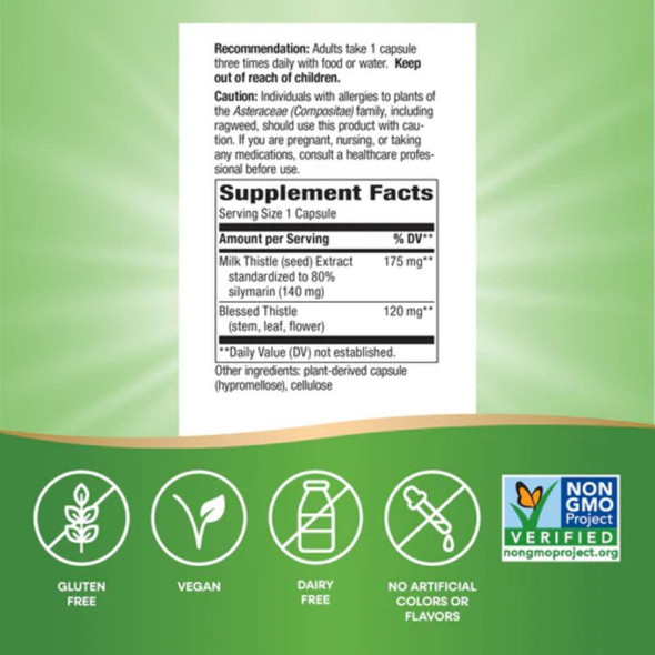  Nature's Way Milk Thistle 120 Capsules 