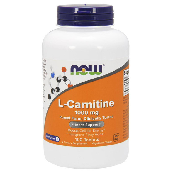  Now Foods Carnitine 1000 Mg 100 Tablets 