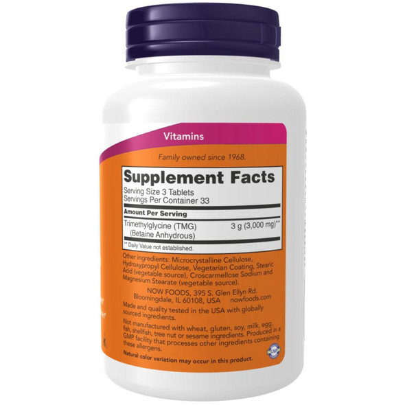  Now Foods TMG 1000 Mg 100 Tablets 