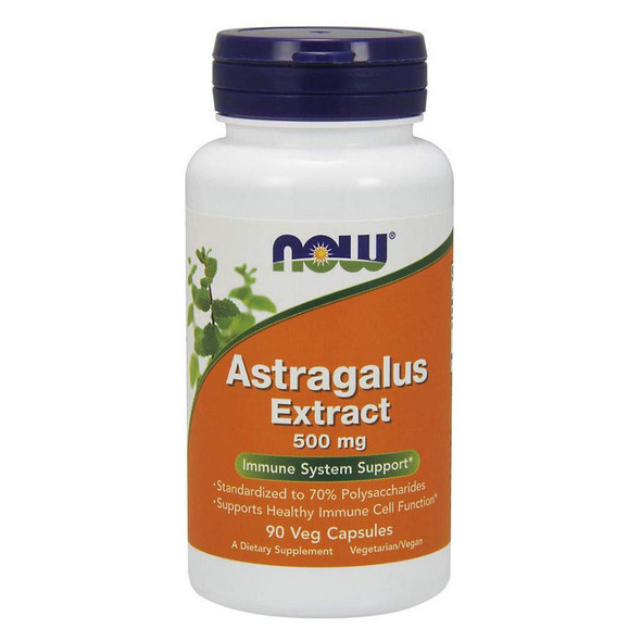 Now Foods Astragalus 70% Ext 500mg 90 Vegetable Capsules 
