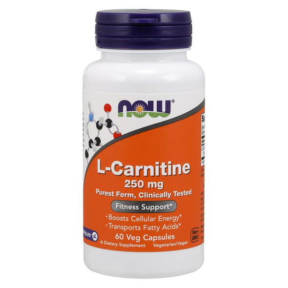  Now Foods Carnitine 250 Mg 60 Capsules 